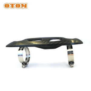 Planet Gates Carbon Fiber Exhaust Muffler Pipe Protection Heat Shield Cover Guard  Motocross Dirt Street Bike For KTM HONDA KAWASAKI