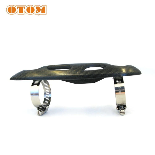 Planet Gates Carbon Fiber Exhaust Muffler Pipe Protection Heat Shield Cover Guard  Motocross Dirt Street Bike For KTM HONDA KAWASAKI