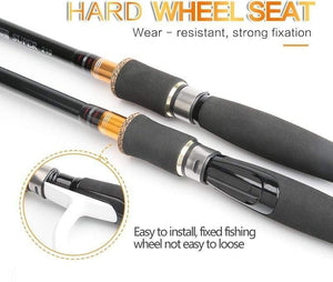 Planet Gates Carbon Fiber Fishing Rod 2.1m 2.4m 2.7m 3.0m 4 Section Spinning Casting Travel Lure Rod Fishing Tackle Accessories