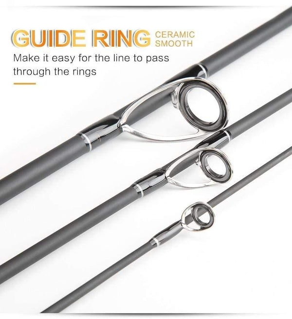 Planet Gates Carbon Fiber Fishing Rod 2.1m 2.4m 2.7m 3.0m 4 Section Spinning Casting Travel Lure Rod Fishing Tackle Accessories