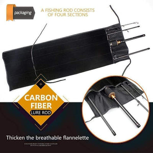 Planet Gates Carbon Fiber Fishing Rod 2.1m 2.4m 2.7m 3.0m 4 Section Spinning Casting Travel Lure Rod Fishing Tackle Accessories