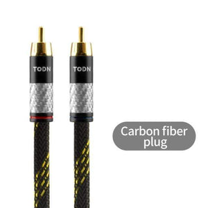 Planet Gates Carbon fiber plug / 1m CANARE HIFI Stereo 1 Pair RCA Cable Stereo RCA Cable High-performance Premium Hi-Fi Audio cable 2RCA to 2RCA Interconnect Cable