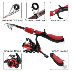 Planet Gates Carbon Fiber Rod Superhard Boat Ice Fly Lure Fishing Rod With High Quality Fishing Reel Fishing Tackle set De Pesca