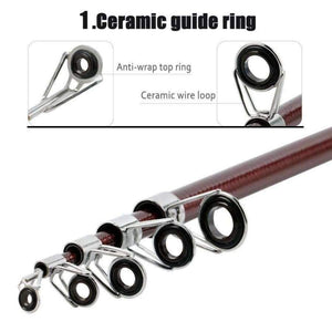 Planet Gates Carbon Fiber Rod Superhard Boat Ice Fly Lure Fishing Rod With High Quality Fishing Reel Fishing Tackle set De Pesca