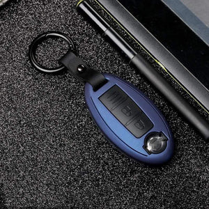 Planet Gates Carbon Fiber Silica Gel Key Case Full-encircling for Nissan Infiniti QX50 Q50L Q60 Q70 QX6 Material for Durability