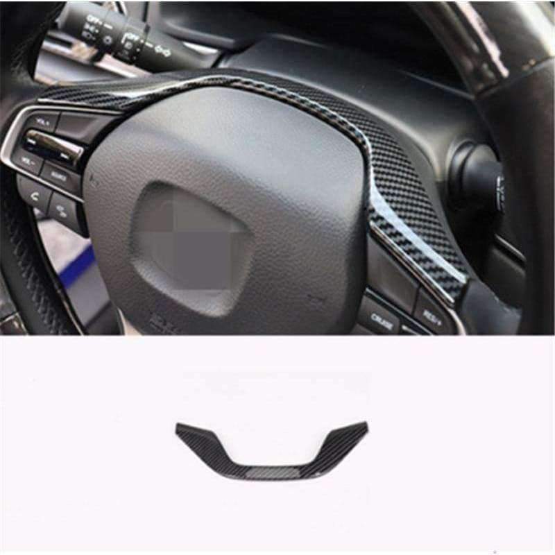 Planet Gates Carbon Fiber Style Car Interior Steering Wheel Frame Cover Trim Fit for Honda Accord 2018 Car Interior Accessories Styling