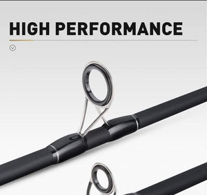 Planet Gates Carbon Fishing Rod 2.7m 3.0m M MH Power 10-45g Baitcasting Rod Sea Bass Inshore Fishing Rod 3 Sections Spinning Rod