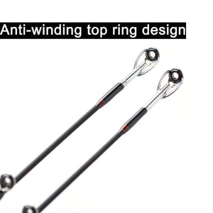 Planet Gates Carbon Fishing Rod Casting Spinning 2.1m 2.4m 3 Section M Power 6-16g Fast Action Lure Rod Travel Fishing Tackle