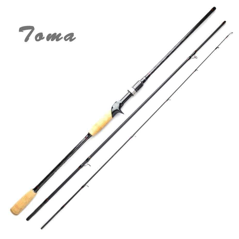 Planet Gates Carbon Fishing Rod Casting Spinning 2.1m 2.4m 3 Section M Power 6-16g Fast Action Lure Rod Travel Fishing Tackle