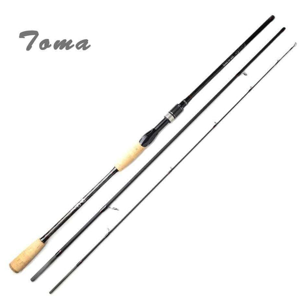 Planet Gates Carbon Fishing Rod Casting Spinning 2.1m 2.4m 3 Section M Power 6-16g Fast Action Lure Rod Travel Fishing Tackle