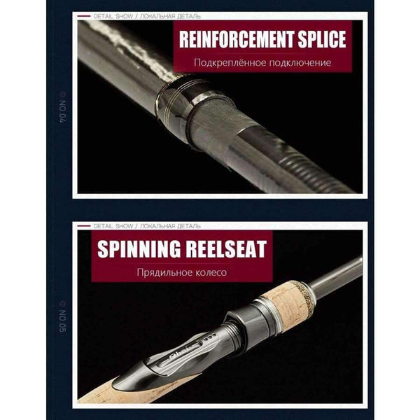 Planet Gates Carbon portable travel spin cast lure 3 section ultra light fishing rod obei fishing tackle