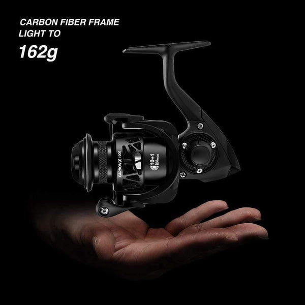 Planet Gates Carbon X Spinning Reel 5.2:1/6.2:1 Gear Ratio Light to 162g 11BB 15KG Max Drag Saltwater Freshwater Fishing Reel