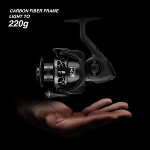 Planet Gates Carbon X Spinning Reel Light to 162g 5.2:1 / 6.2:1 Gear Ratio 11 BB 1000 2000 3000 4000 Saltwater Fishing Reel