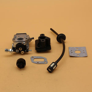 Planet Gates Carburetor Base Connector Intake Manifold Fuel Hose 43cc 52cc BC430 BC520 1E40F-5 44F-5 Garden Motor Brush Cutter Trimmer