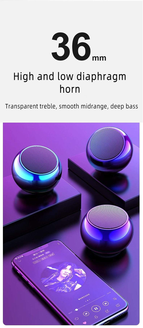 Planet Gates Caridite 2021 Popular Tws Super Mini Multi-Function Outdoor Sports Portable Round Small Steel Cannon Wireless Bt Speaker