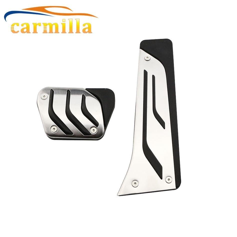 Carmilla Stainless SteelCar Pedals Cover for BMW X1 X3 X4 X5 X6 1/2/3/5/6/7-Series E39 E46 E87 E60 E90 E91 E92 Z4 F30 F20 Parts