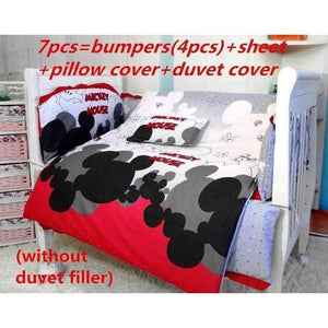 Planet Gates Cartoon 6/7/9PCS Crib Bedding Sets,Kids Accessory Newborn Baby Bed Set,