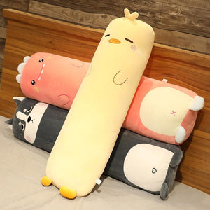 Planet Gates Cartoon Animal Dinosaur Pig Bunny Teddy Bear Husky Duck Plush Toys Stuffed Soft Long Sleep Pillow Doll Cushion Kids Girls Gift