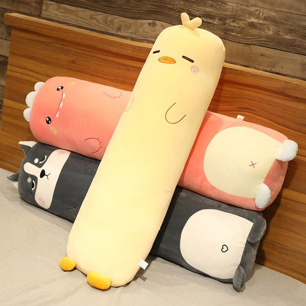Planet Gates Cartoon Animal Dinosaur Pig Bunny Teddy Bear Husky Duck Plush Toys Stuffed Soft Long Sleep Pillow Doll Cushion Kids Girls Gift