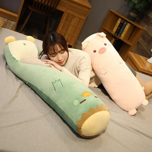 Planet Gates Cartoon Animal Dinosaur Pig Bunny Teddy Bear Husky Duck Plush Toys Stuffed Soft Long Sleep Pillow Doll Cushion Kids Girls Gift