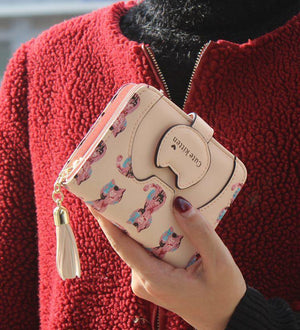 Planet Gates Cartoon cat women wallet printing PU Leather women wallet brand designed coin purse female card holder cute girl wallet