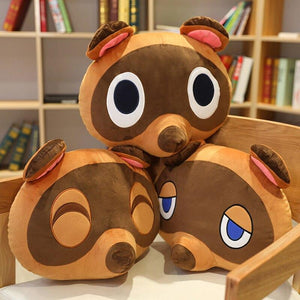 Planet Gates Cartoon Crossing Toys Plush Pillow Animal Crossing Cosplay Kawaii Soft Raccoon Blinder Cute Raccoon For Children Kids Toys Gift