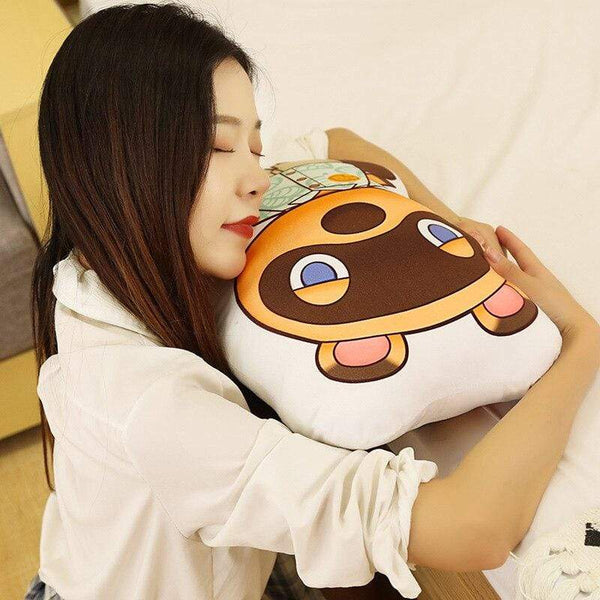 Planet Gates Cartoon Crossing Toys Plush Pillow Animal Crossing Cosplay Kawaii Soft Raccoon Blinder Cute Raccoon For Children Kids Toys Gift
