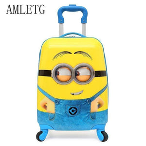 Planet Gates Cartoon Kids Travel Trolley Bags Suitcase For Kids Children Luggage Suitcase Rolling Case Travel Bag On Wheels