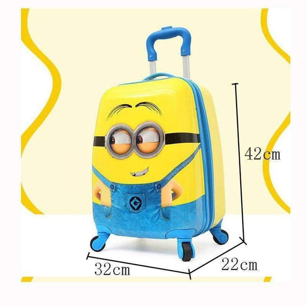 Planet Gates Cartoon Kids Travel Trolley Bags Suitcase For Kids Children Luggage Suitcase Rolling Case Travel Bag On Wheels