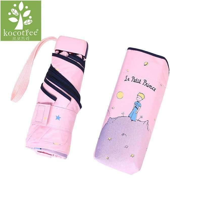 Planet Gates Cartoon Little Prince Umbrella Rain Women Folding Umbrellas Female Sunny Parasol Lovely Paraguas Mini Pocket Umbrella