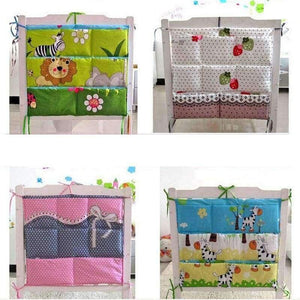 Planet Gates Cartoon Rooms Nursery Hanging Storage Bag Baby Cot Bed Crib Organizer  60*52cm Toy Diaper Pocket for Newborn Crib Bedding Set