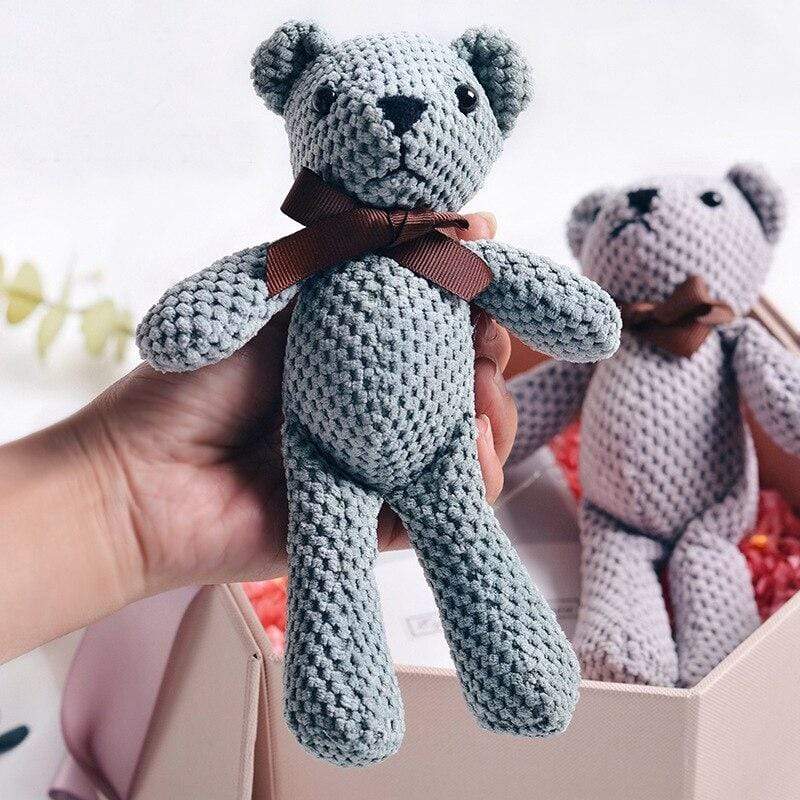 Planet Gates Cartoon Teddy Bear Rabbit Plush Toys Cute Bunny Keychain Pendant Doll Soft Stuffed Animal Plush Toy Wedding Party Birthday Decor