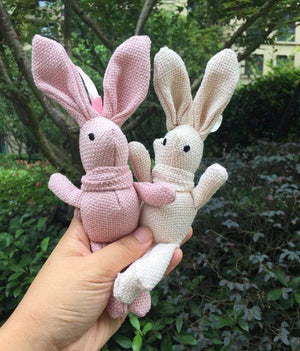 Planet Gates Cartoon Teddy Bear Rabbit Plush Toys Cute Bunny Keychain Pendant Doll Soft Stuffed Animal Plush Toy Wedding Party Birthday Decor