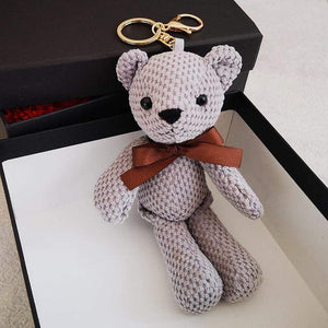 Planet Gates Cartoon Teddy Bear Rabbit Plush Toys Cute Bunny Keychain Pendant Doll Soft Stuffed Animal Plush Toy Wedding Party Birthday Decor