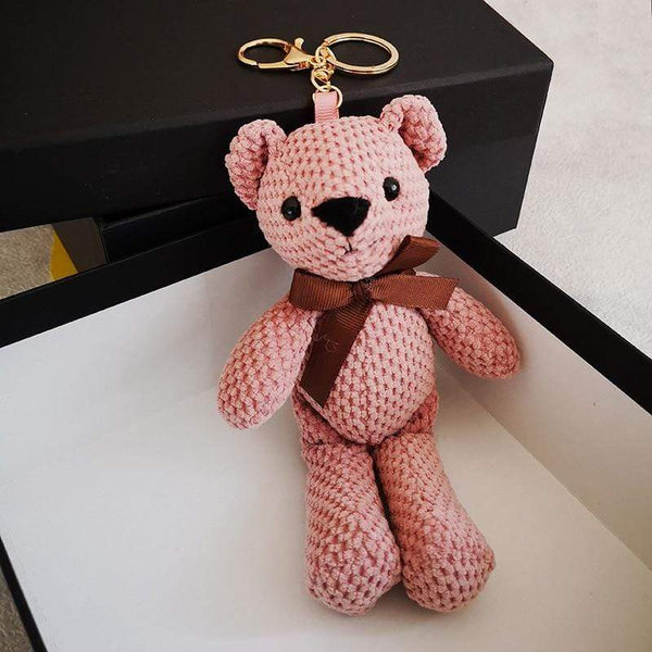 Planet Gates Cartoon Teddy Bear Rabbit Plush Toys Cute Bunny Keychain Pendant Doll Soft Stuffed Animal Plush Toy Wedding Party Birthday Decor