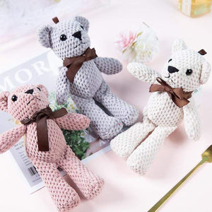 Planet Gates Cartoon Teddy Bear Rabbit Plush Toys Cute Bunny Keychain Pendant Doll Soft Stuffed Animal Plush Toy Wedding Party Birthday Decor