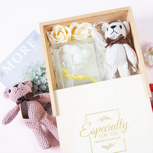 Planet Gates Cartoon Teddy Bear Rabbit Plush Toys Cute Bunny Keychain Pendant Doll Soft Stuffed Animal Plush Toy Wedding Party Birthday Decor