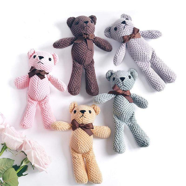 Planet Gates Cartoon Teddy Bear Rabbit Plush Toys Cute Bunny Keychain Pendant Doll Soft Stuffed Animal Plush Toy Wedding Party Birthday Decor