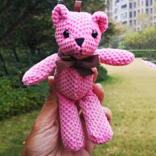 Planet Gates Cartoon Teddy Bear Rabbit Plush Toys Cute Bunny Keychain Pendant Doll Soft Stuffed Animal Plush Toy Wedding Party Birthday Decor