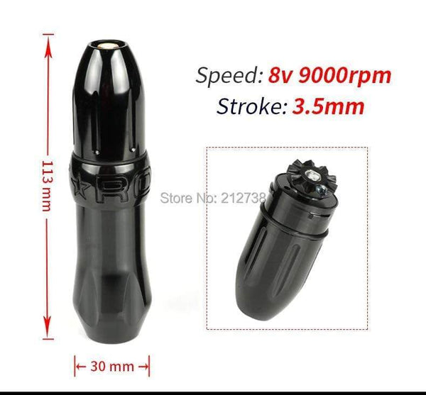 Planet Gates Cartridge Rocket  V1 Pen Rotary Tattoo Machine Kits RCA  Connection Shader Liner 6 Colors Assorted Tattoo Equpment