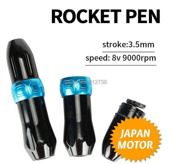 Planet Gates Cartridge Rocket  V1 Pen Rotary Tattoo Machine Kits RCA  Connection Shader Liner 6 Colors Assorted Tattoo Equpment
