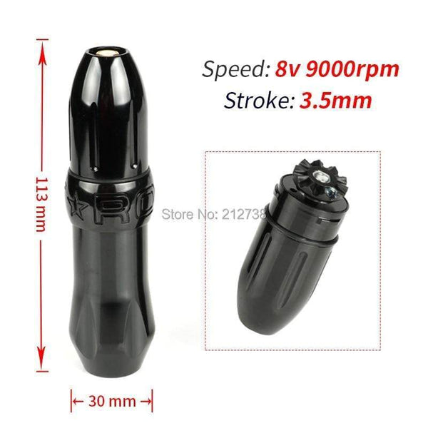 Planet Gates Cartridge Rocket  V1 Pen Rotary Tattoo Machine Kits RCA  Connection Shader Liner 6 Colors Assorted Tattoo Equpment