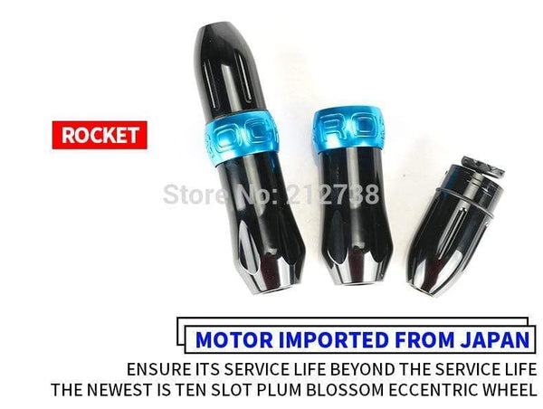 Planet Gates Cartridge Rocket  V1 Pen Rotary Tattoo Machine Kits RCA  Connection Shader Liner 6 Colors Assorted Tattoo Equpment