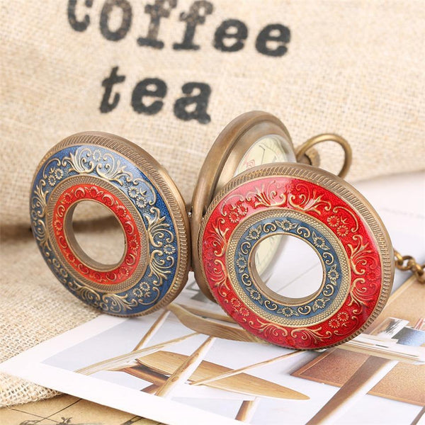 Planet Gates Carving Automatic Mechanical Pocket Watch Chain Double Open Face Tourbillon Self Wind Watches Men  New Male Clock Gifts