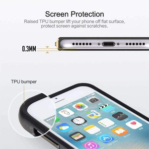 Planet Gates Case for iPhone 7/7 Plus Slim Luxury Brand Phone Case PC+Silicone Phone Sleek Anti-Knock Back Cover for iPhone7 Shell