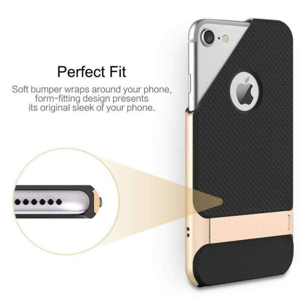 Planet Gates Case for iPhone 7/7 Plus Slim Luxury Brand Phone Case PC+Silicone Phone Sleek Anti-Knock Back Cover for iPhone7 Shell