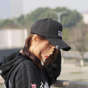 Planet Gates Casquette 2018 Ulzzang Harajuku Ribbon Baseball Cap Korean Style Fashion Novelty letter Caps For Men Women Casual Snapback Hat