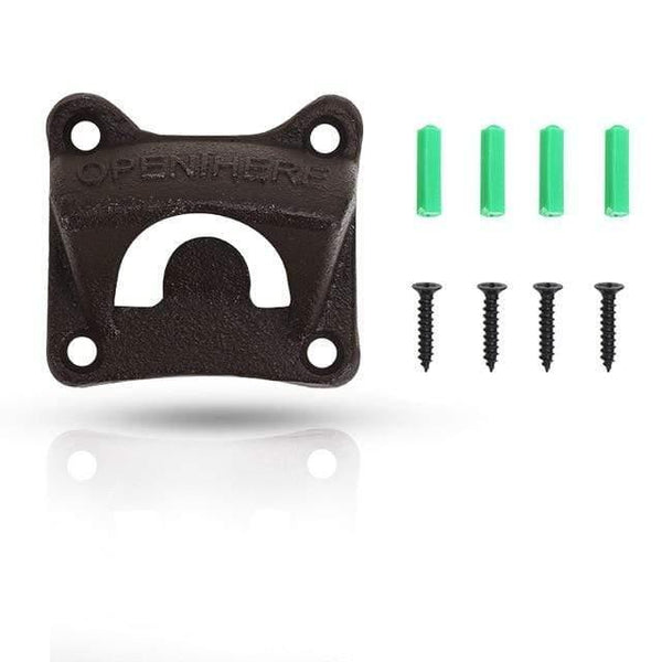 Cast Iron Vintage Bottle Opener Wall Mounted Wine Soda Opener Tools Bar Beer Openers Accessories Home Kitchen Party Supplies