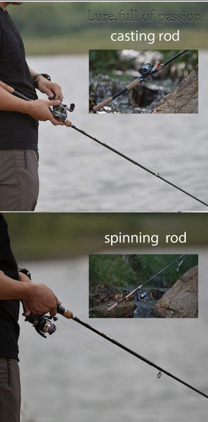 Planet Gates casting1.8m 5-20g 1.8m 2.1m 2.4m 2.7m 3 section baitcasting fishing rod travel ultra light casting spinning lure 5g-40g M/ML/MH Rod