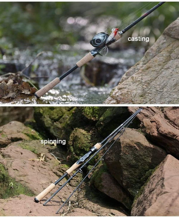 Planet Gates casting1.8m 5-20g 1.8m 2.1m 2.4m 2.7m 3 section baitcasting fishing rod travel ultra light casting spinning lure 5g-40g M/ML/MH Rod
